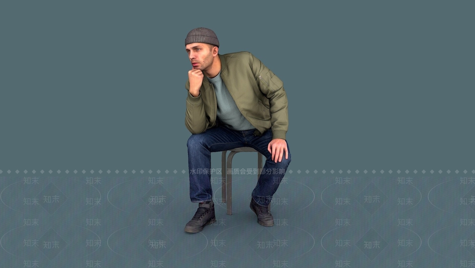 男人SU模型下载【ID:1122402842】