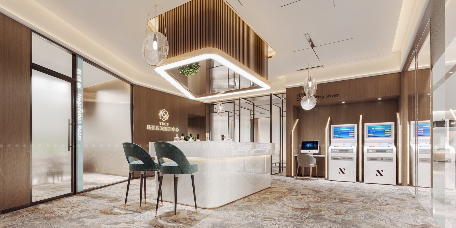 现代银行3D模型下载【ID:1122403482】