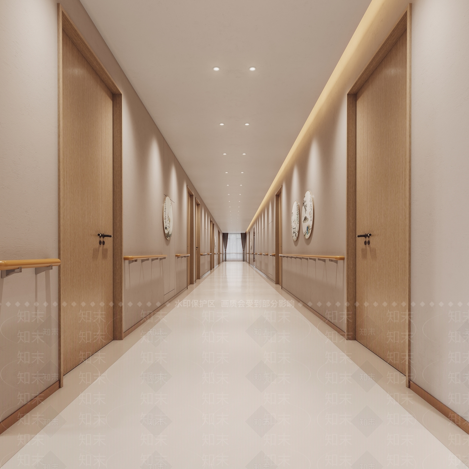 现代养老院3D模型下载【ID:1122404762】