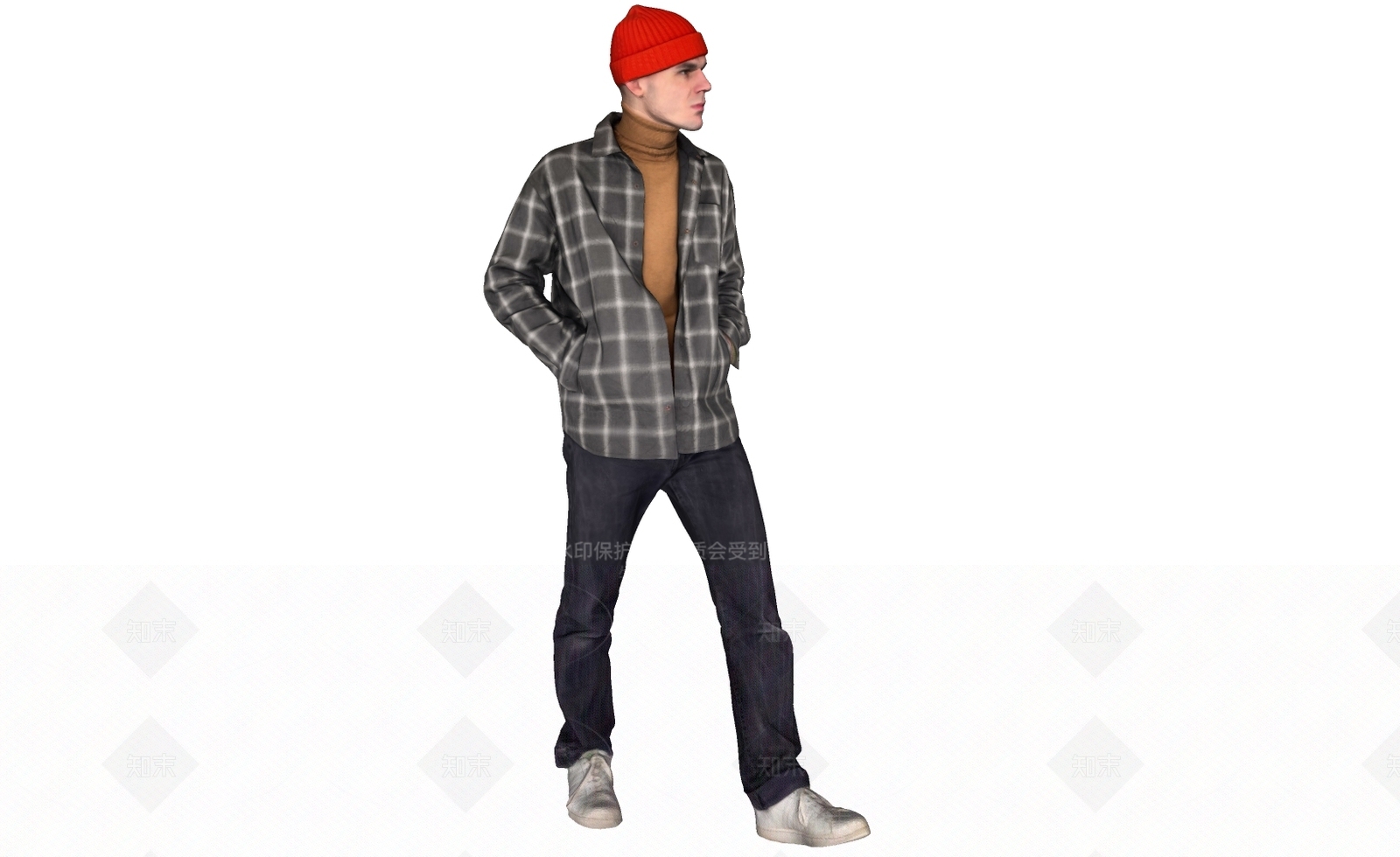 男人SU模型下载【ID:1122408093】