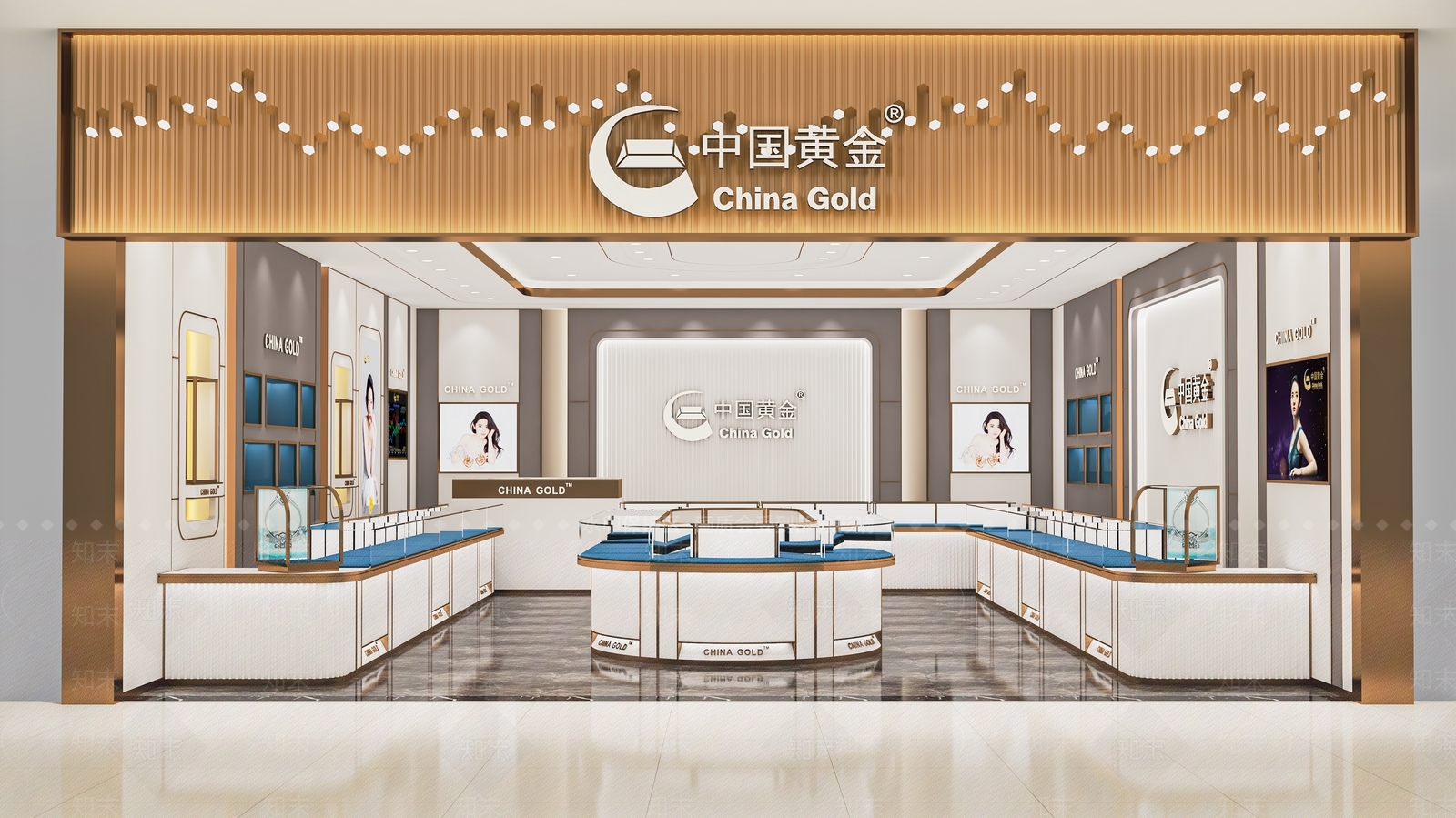现代珠宝店SU模型下载【ID:1122423214】