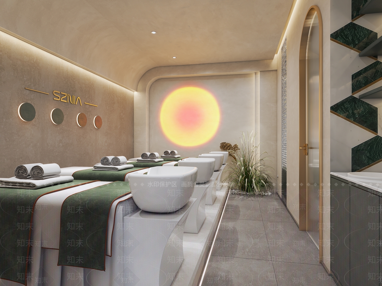 现代美发店3D模型下载【ID:1122445108】