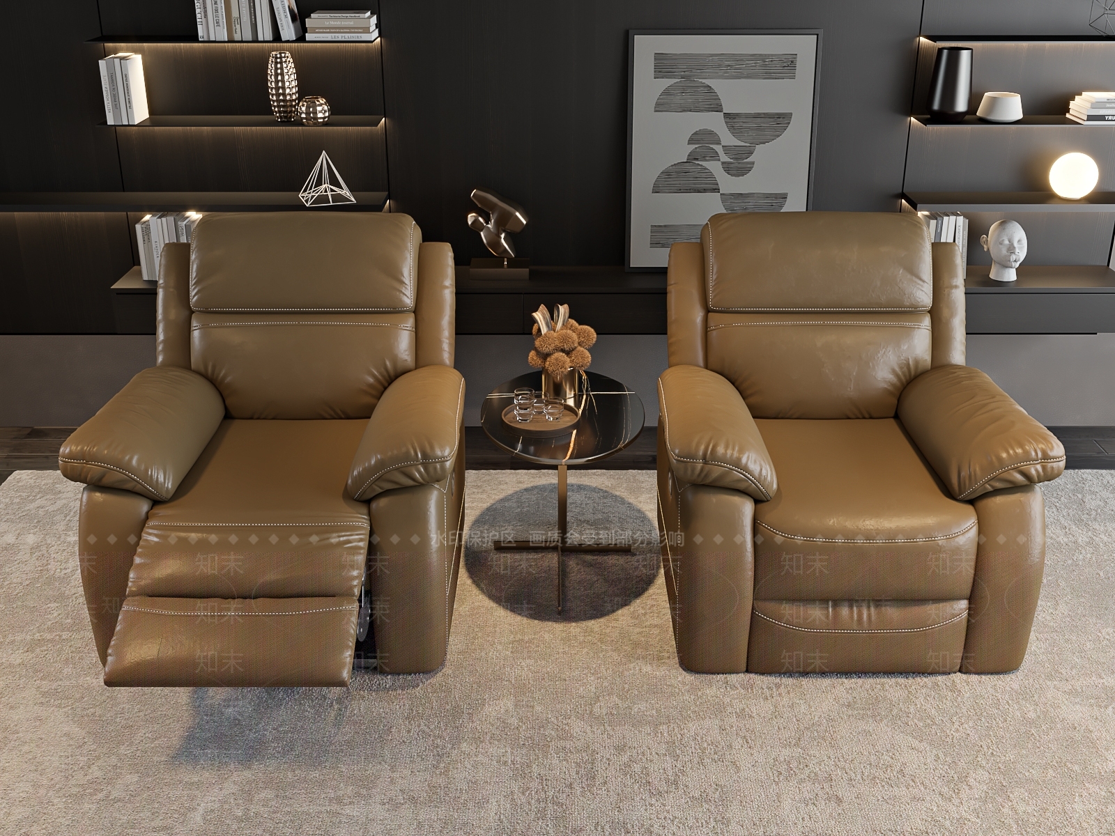 现代按摩椅3D模型下载【ID:1122452714】