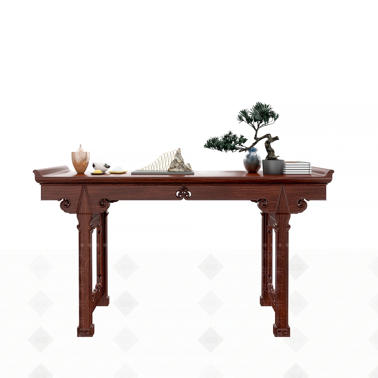 中式端景条案3D模型下载【ID:1122486599】