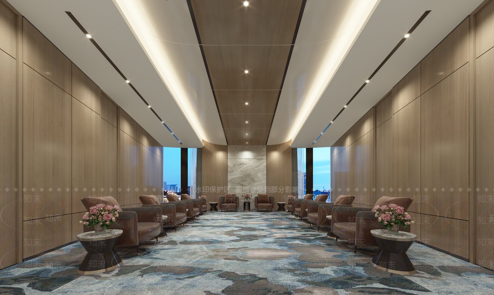 新中式酒店接待室3D模型下载【ID:1124052054】