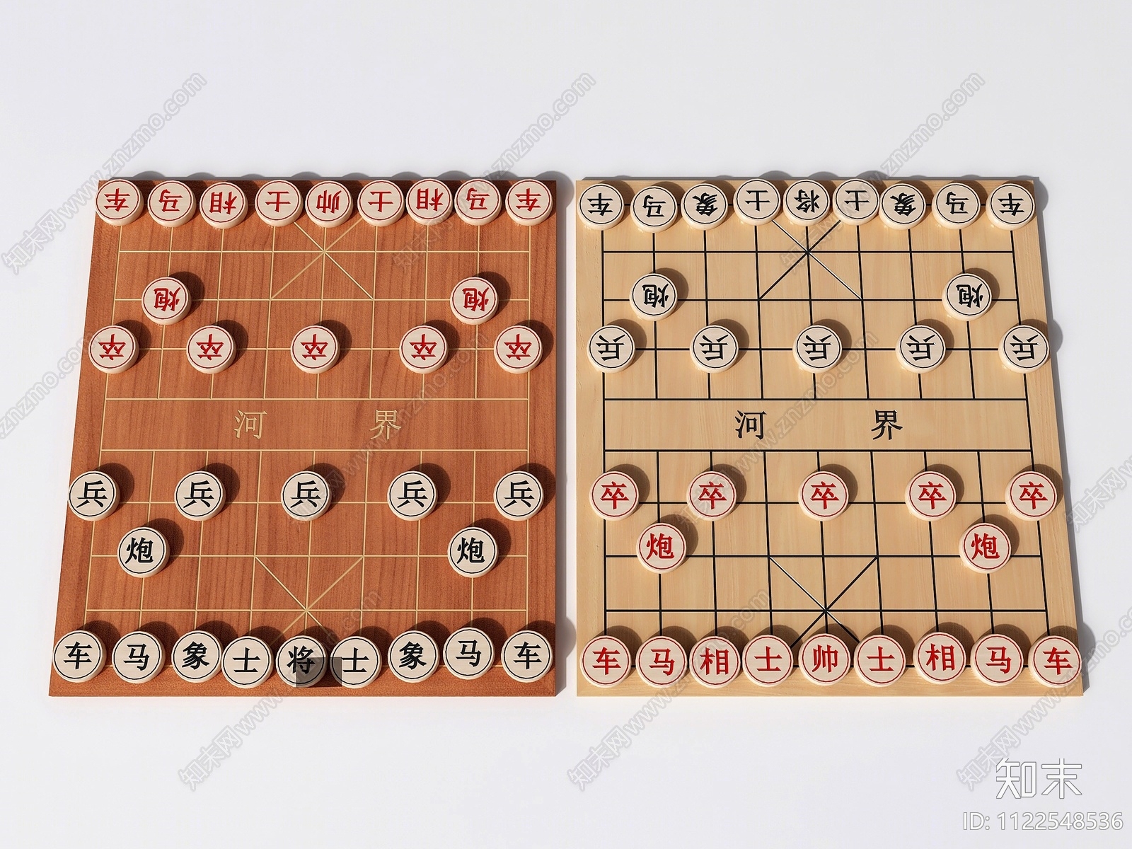 现代象棋3D模型下载【ID:1122548536】