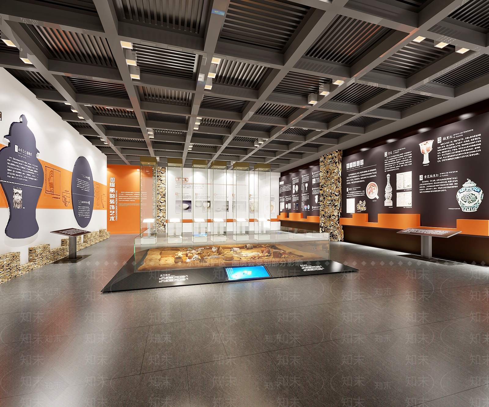 现代陶瓷艺术博物馆3D模型下载【ID:1122555847】