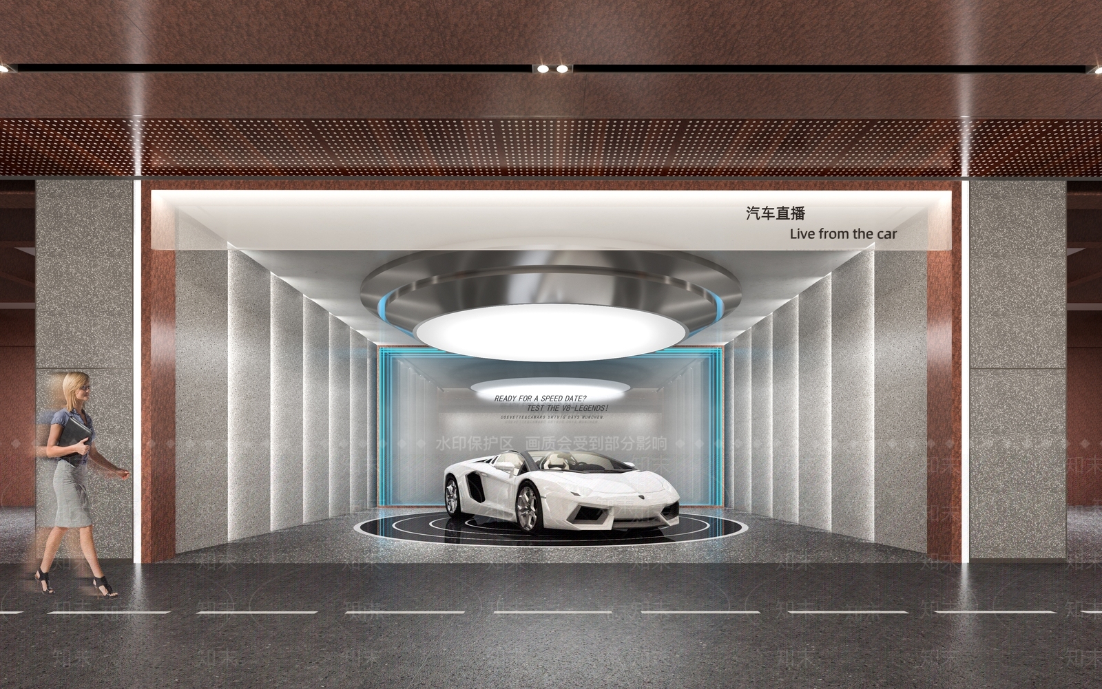 现代汽车展厅SU模型下载【ID:1122567998】