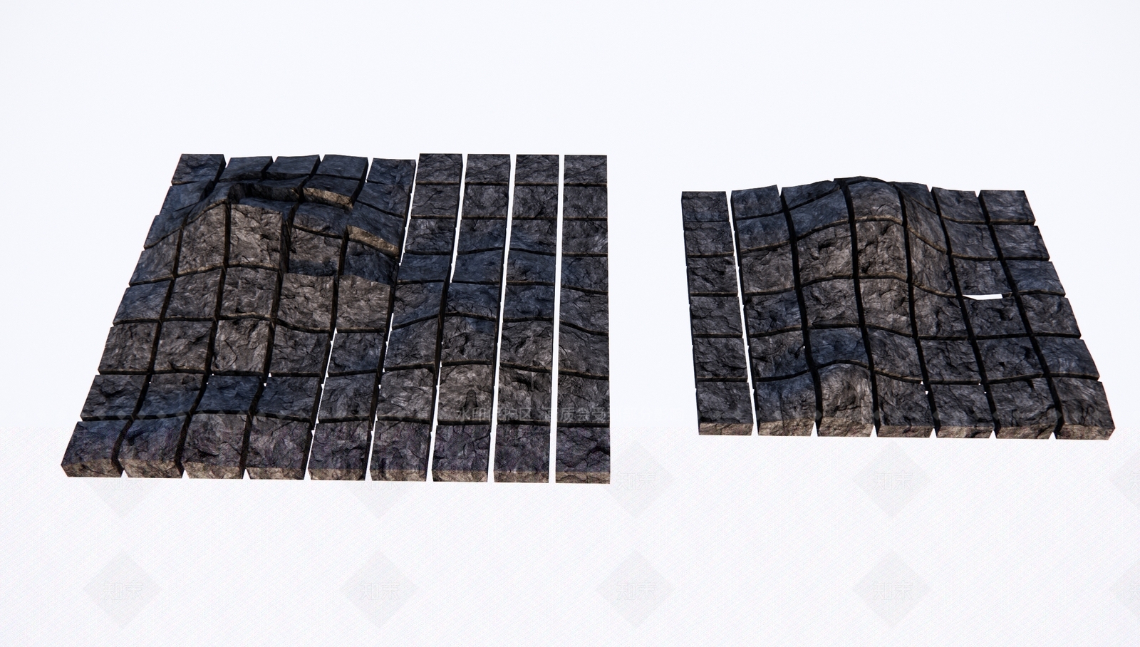 现代景观石块SU模型下载【ID:1122569907】