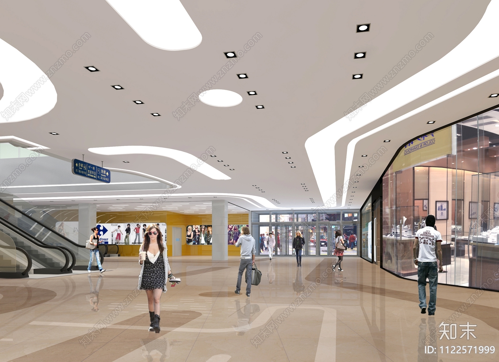 安徽包河万达广场大型商场施工图下载【ID:1122571999】