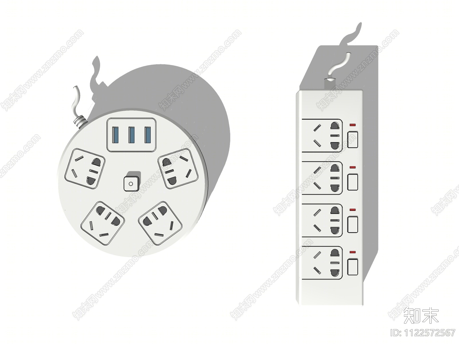 现代插座SU模型下载【ID:1122572567】