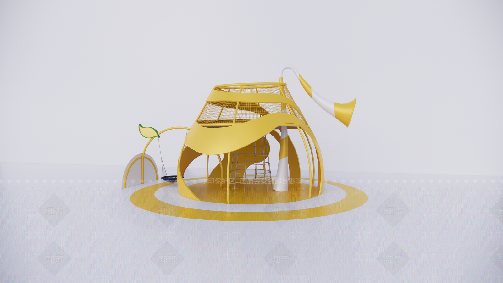 儿童活动器械SU模型下载【ID:1122575747】