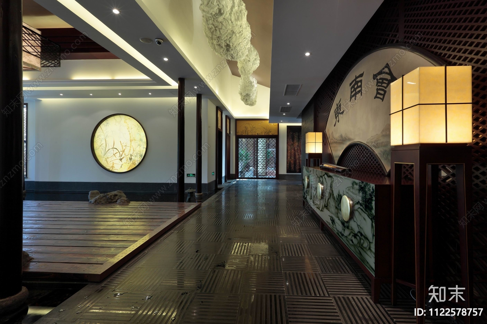 新中式常熟昆澄湖会所cad施工图下载【ID:1122578757】