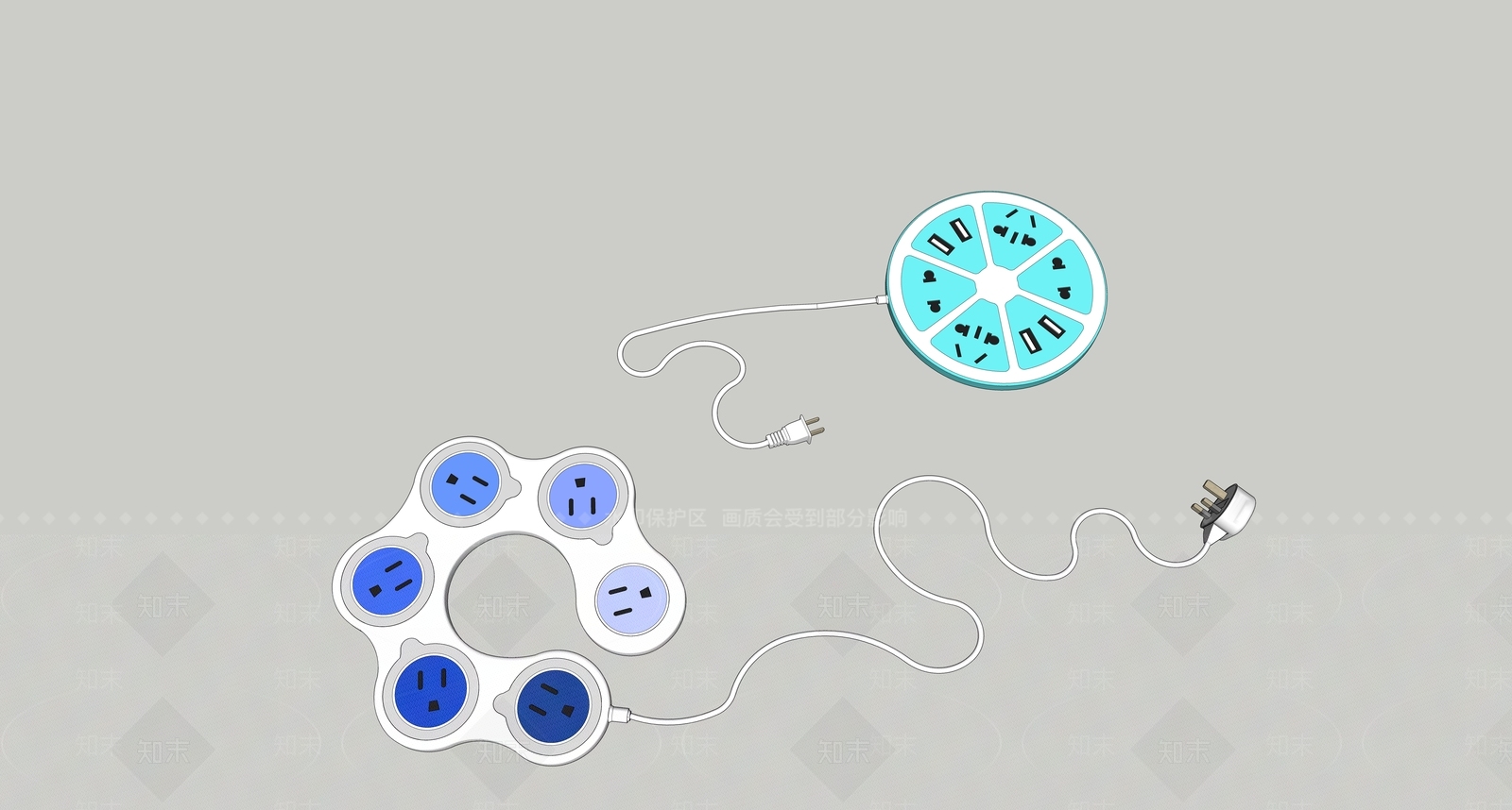 现代插座SU模型下载【ID:1122582697】