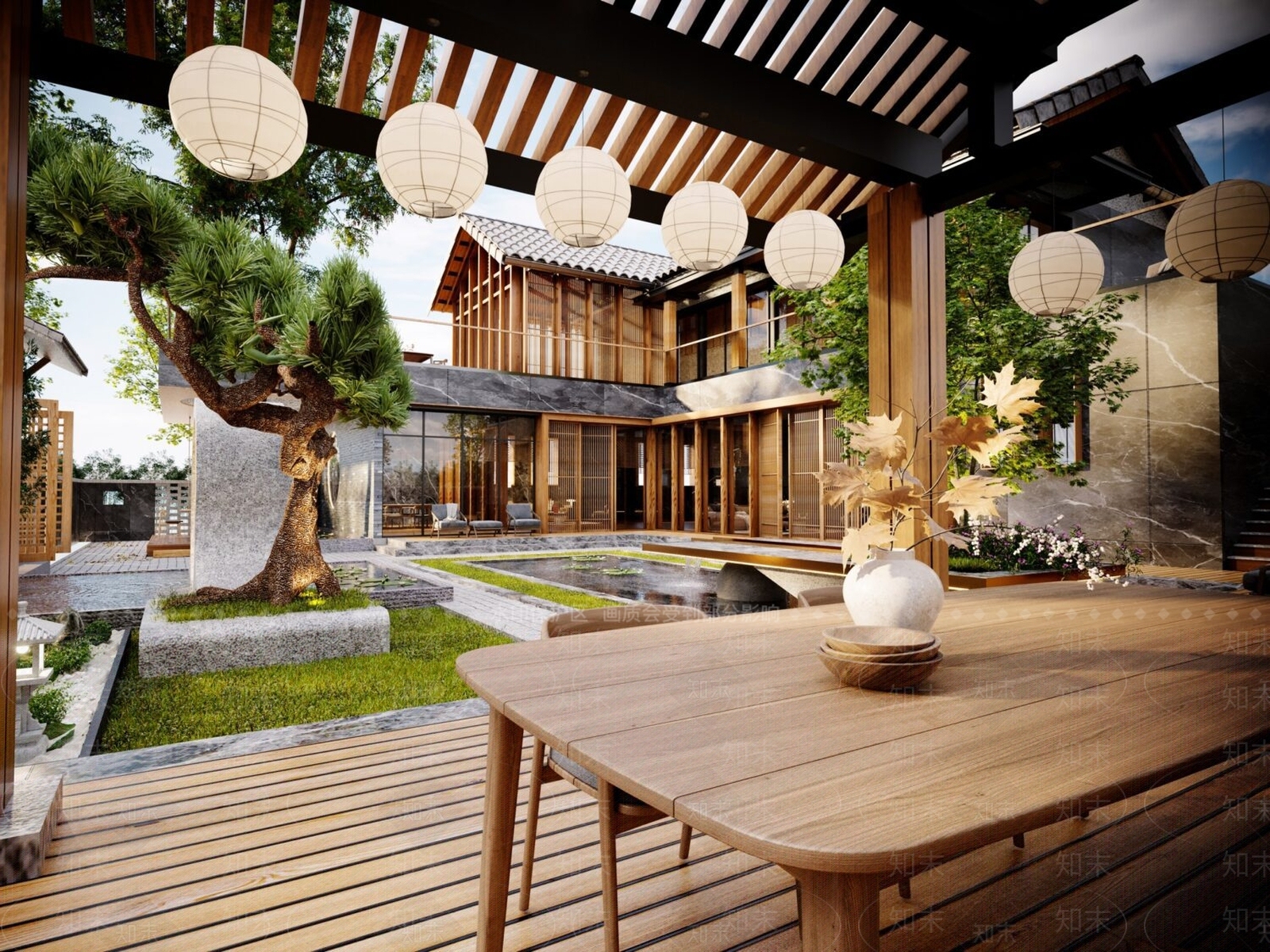 现代别墅3D模型下载【ID:1122593454】
