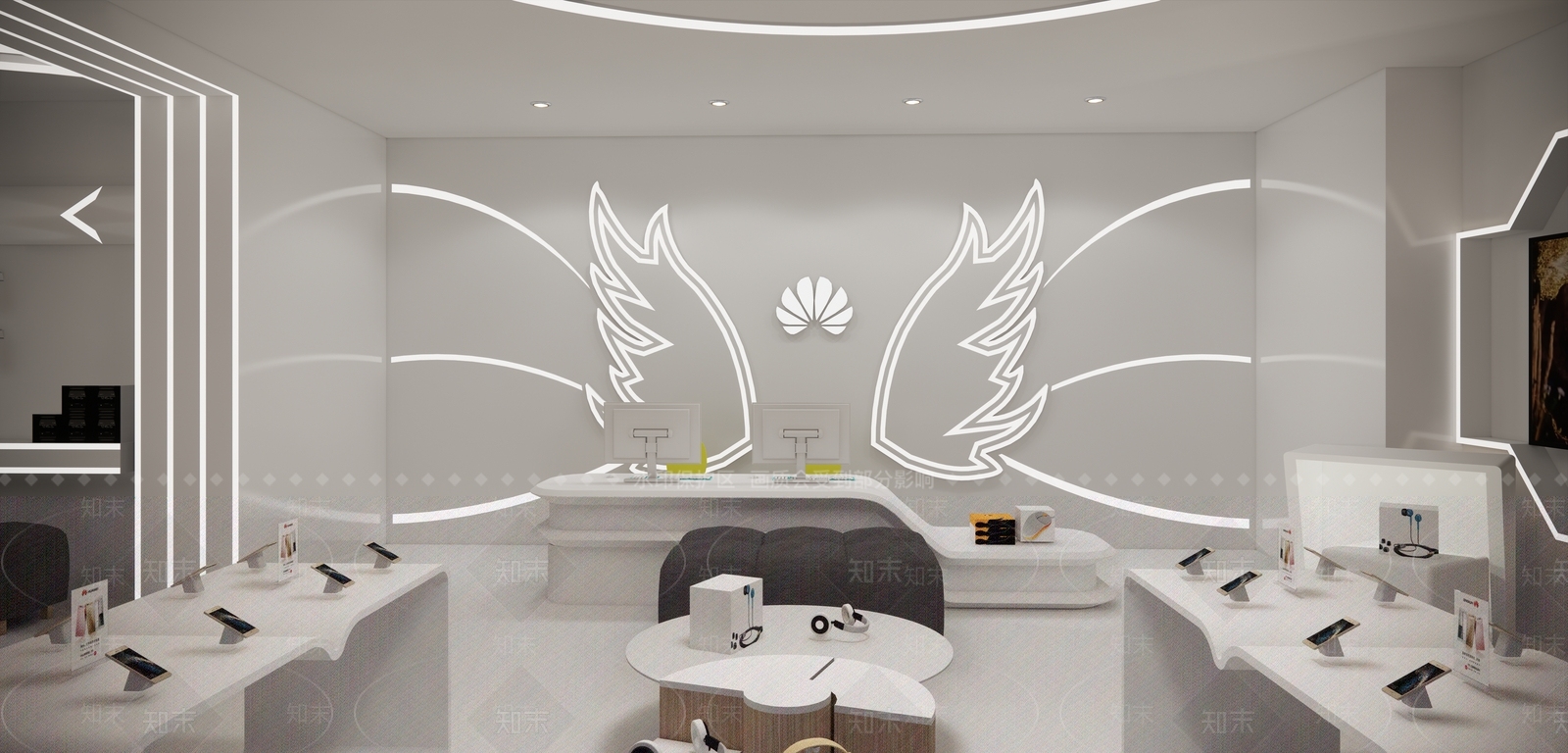 现代数码店SU模型下载【ID:1122598829】