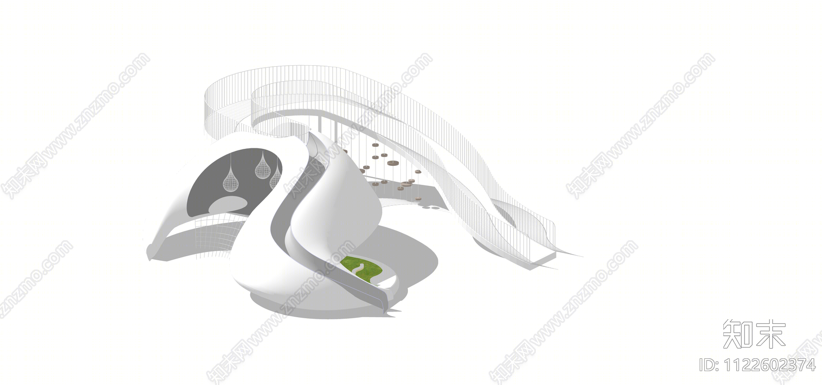 儿童滑梯SU模型下载【ID:1122602374】