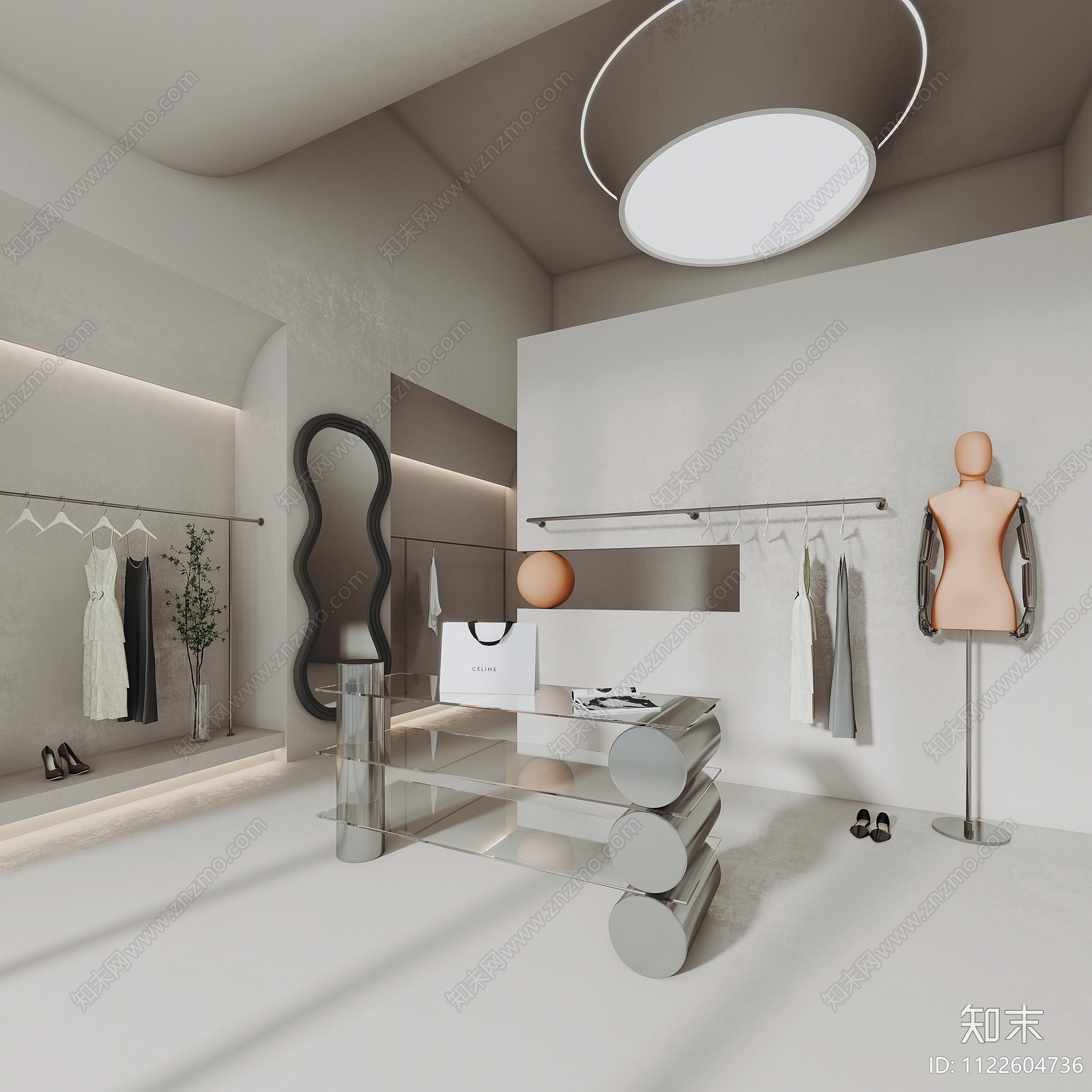 现代服装店3D模型下载【ID:1122604736】