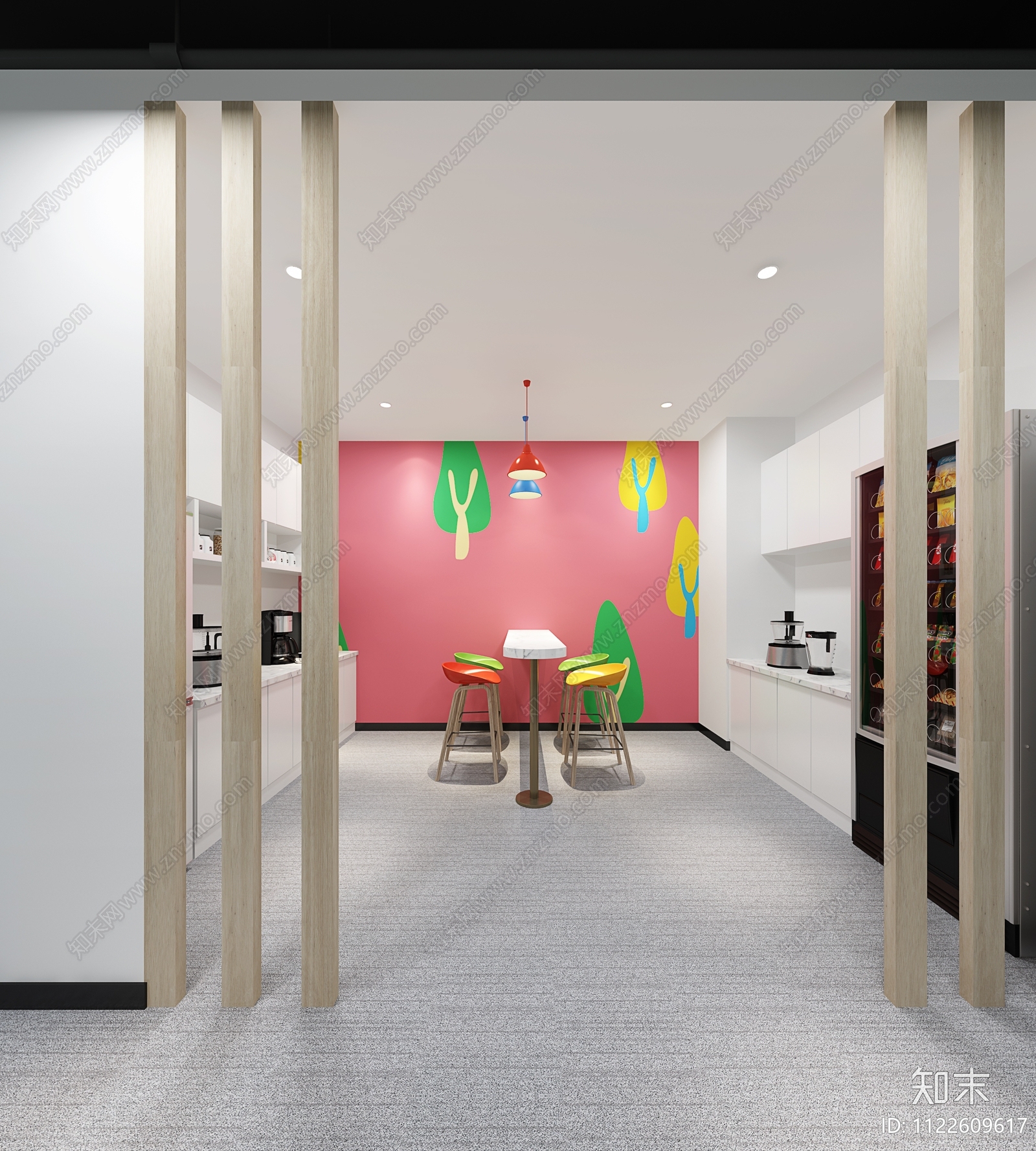 现代办公室室内施工设计cad施工图下载【ID:1122609617】