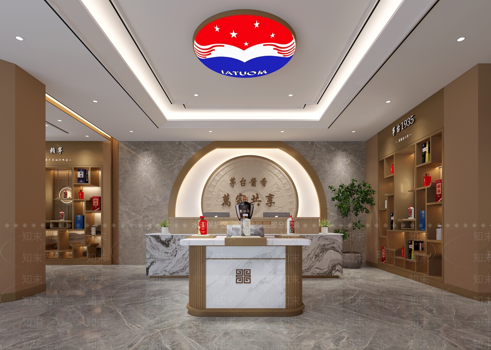 现代烟酒店3D模型下载【ID:1122610065】