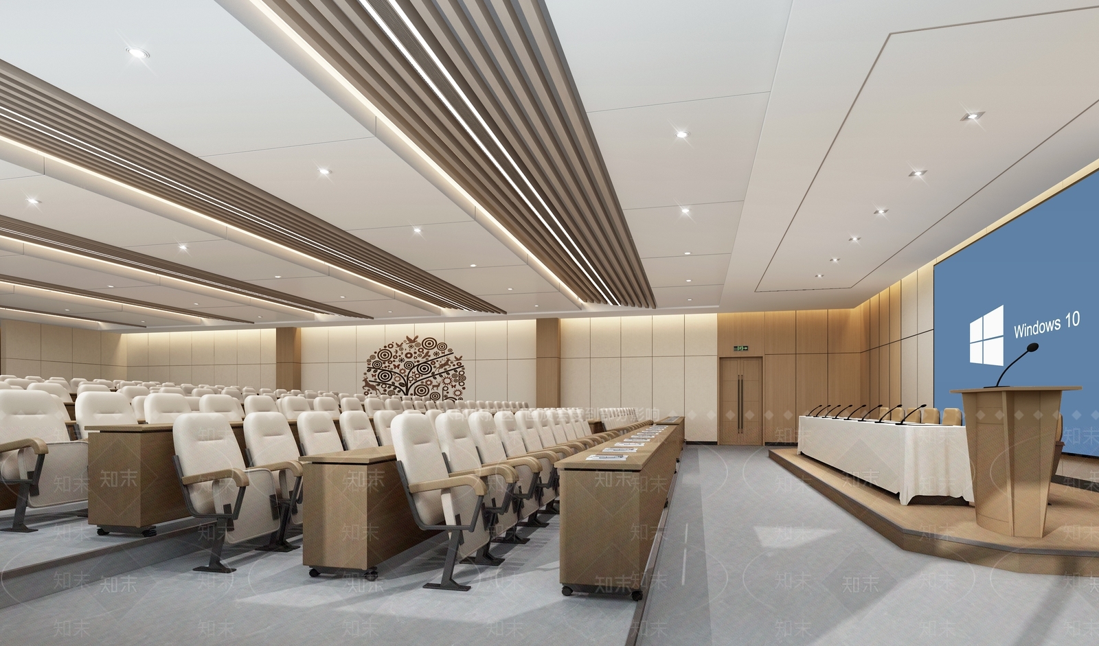 现代报告厅3D模型下载【ID:1122612891】