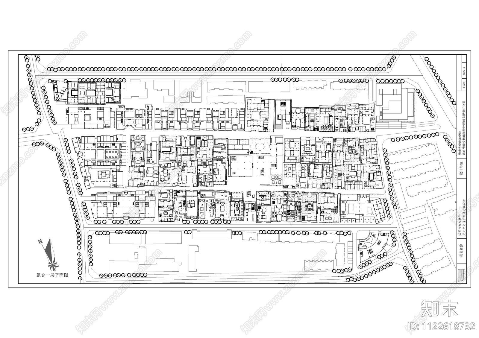 成都宽窄巷子历史文化保护街区cad施工图下载【ID:1122618732】