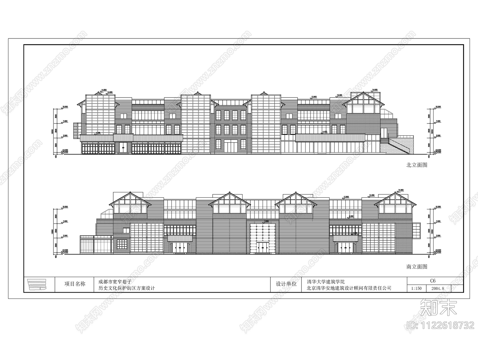 成都宽窄巷子历史文化保护街区cad施工图下载【ID:1122618732】