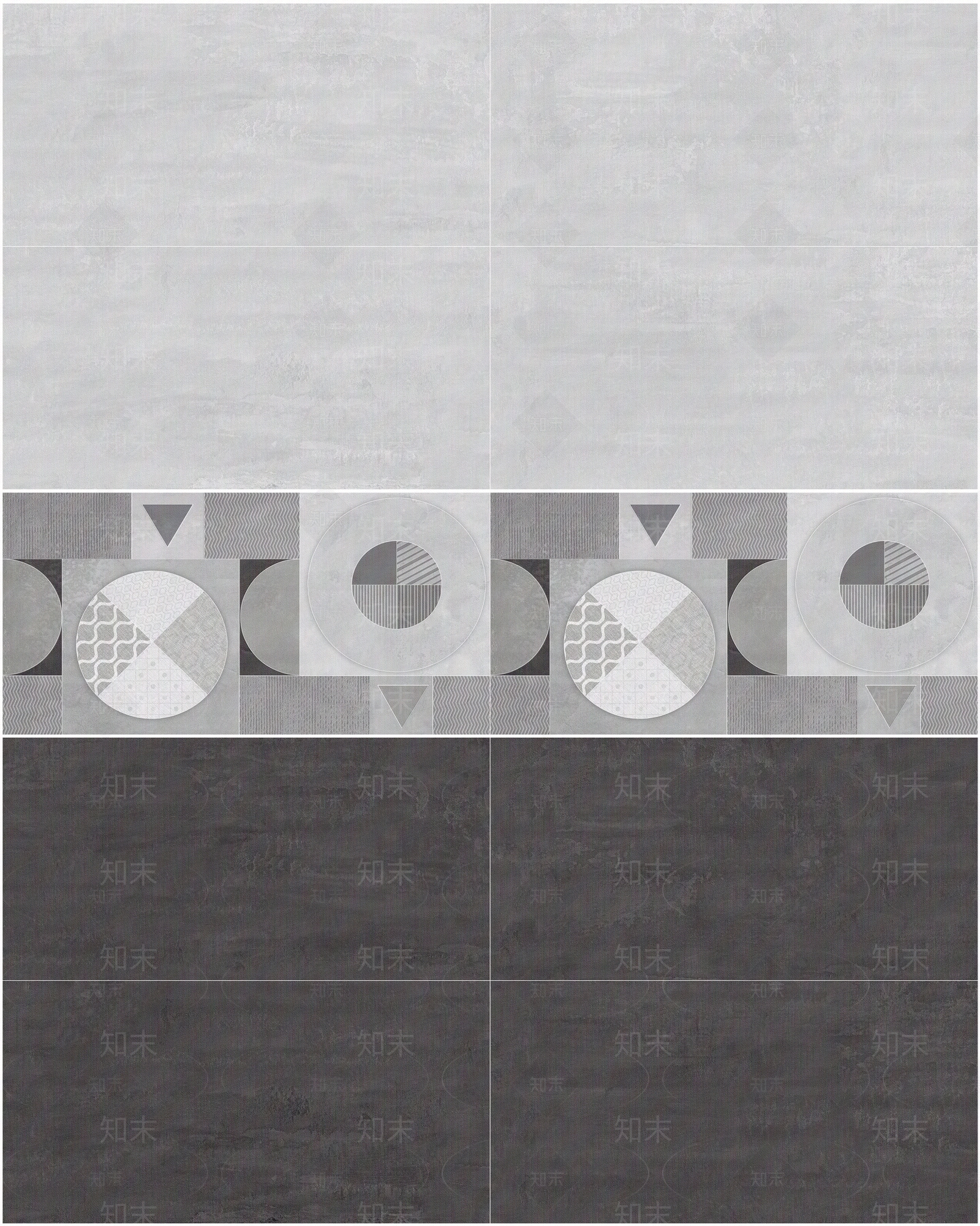 灰色系石材拼花厨卫瓷砖贴图下载【ID:1122618849】