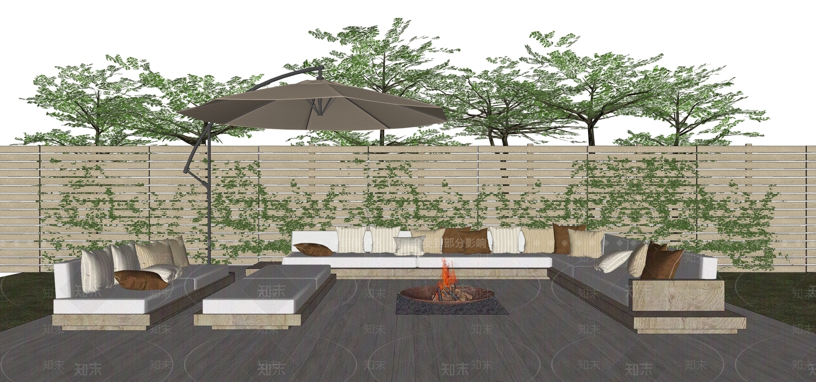 现代户外沙发SU模型下载【ID:1122644086】