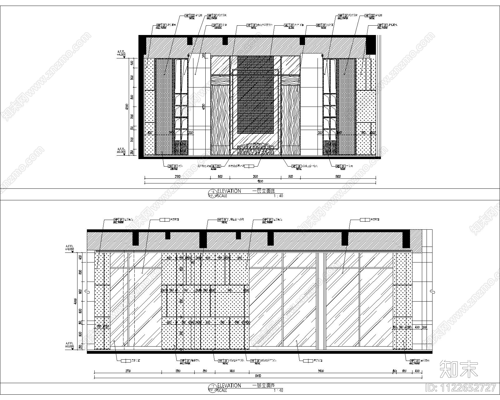 集艾设计郑州旭辉白沙售楼处cad施工图下载【ID:1122652727】