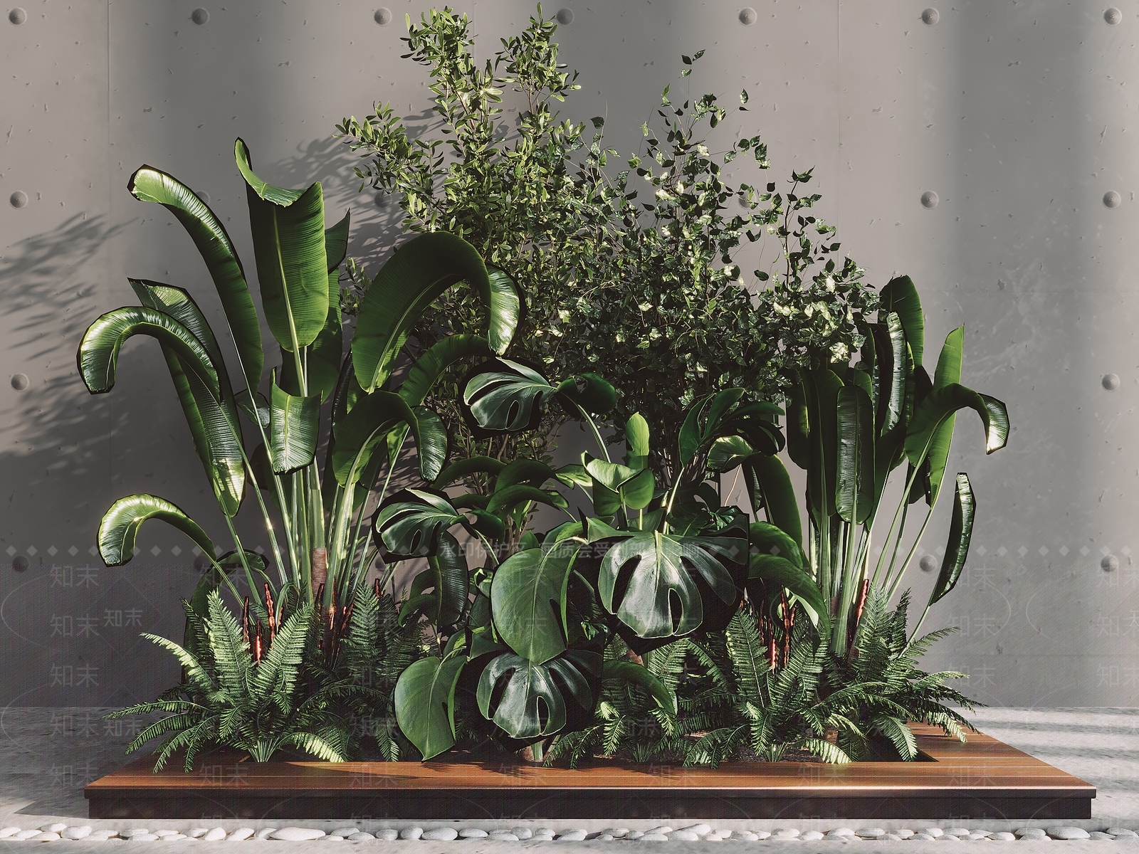 植物堆3D模型下载【ID:1122679042】