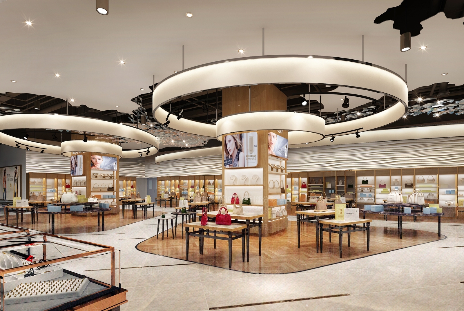 工业风商场珠宝首饰区3D模型下载【ID:1122695301】