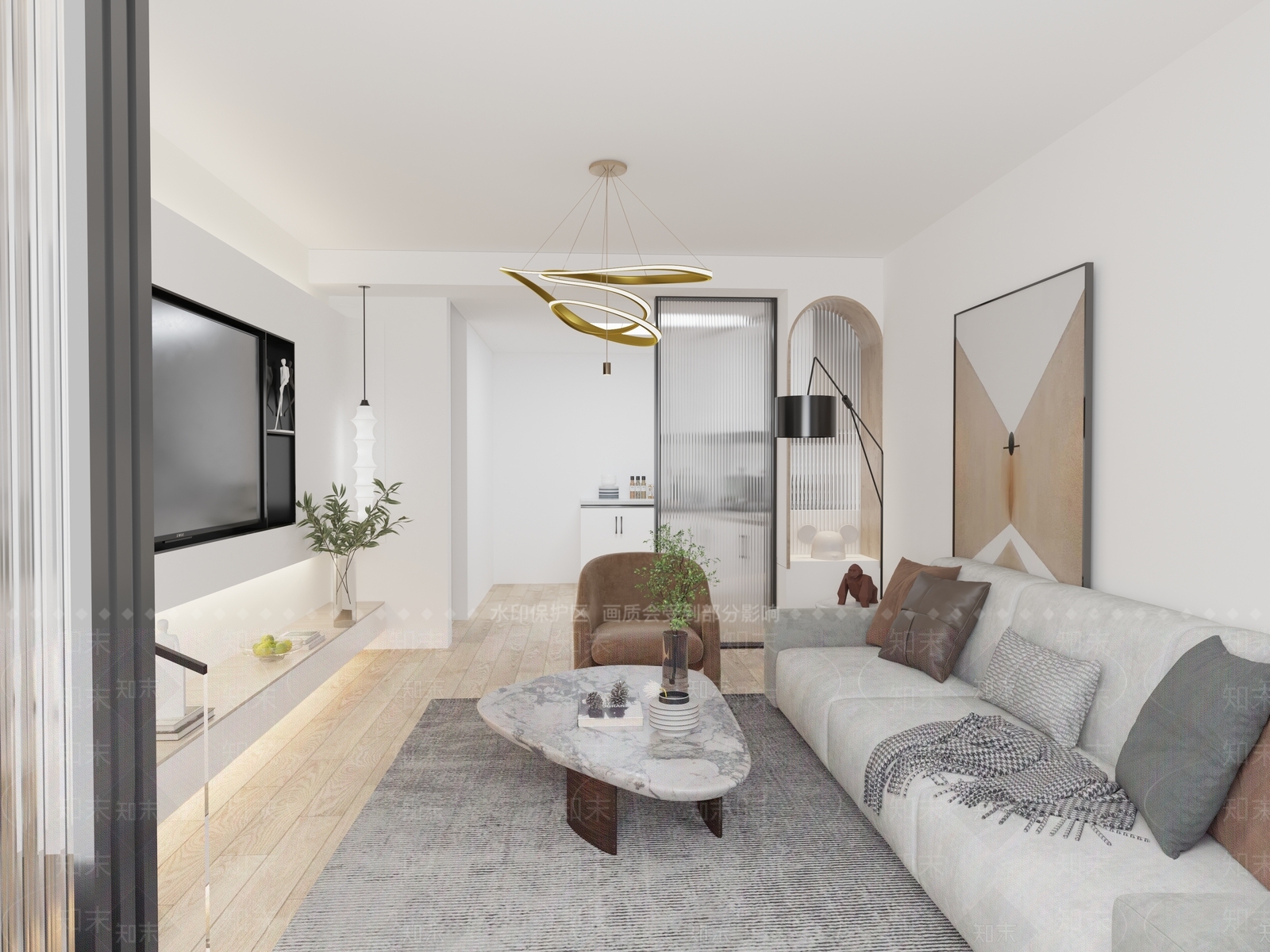 北欧公寓3D模型下载【ID:1122698507】