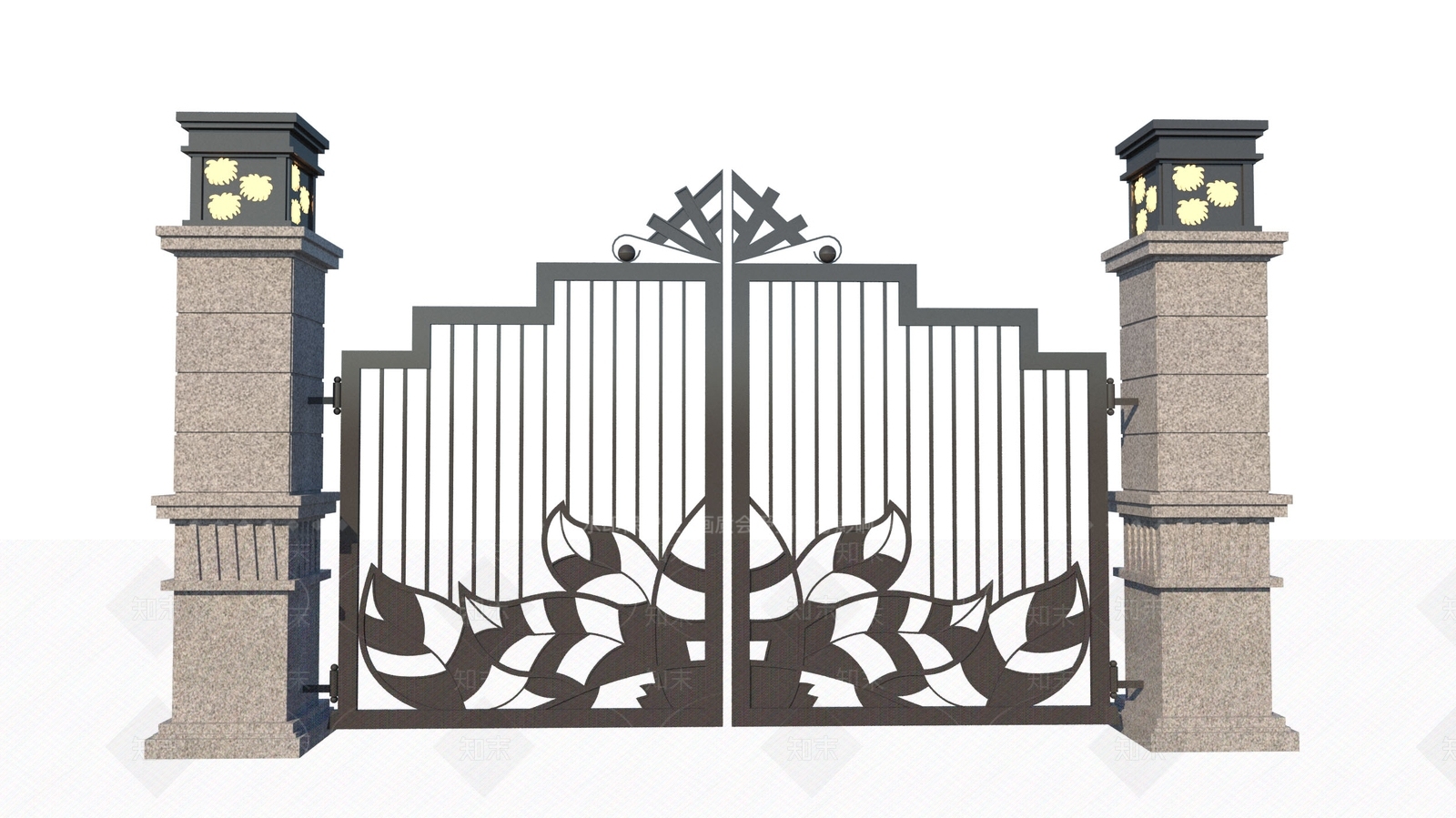 欧式庭院大门SU模型下载【ID:1122733660】