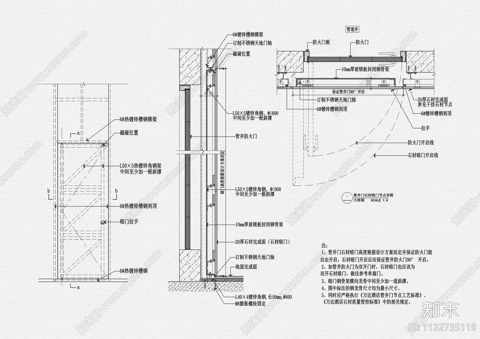 18大类房门CAD节点详图合集cad施工图下载【ID:1122735119】