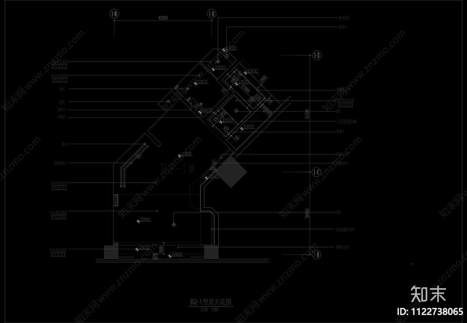 上海礼顿国际公寓B1-B2-1型施工图下载【ID:1122738065】