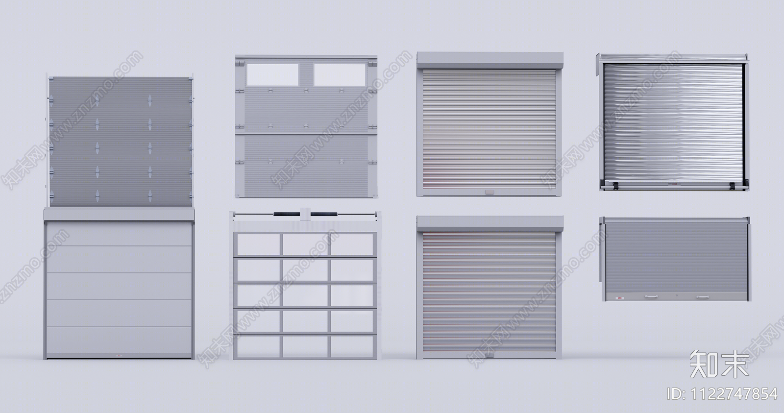 现代卷帘门SU模型下载【ID:1122747854】