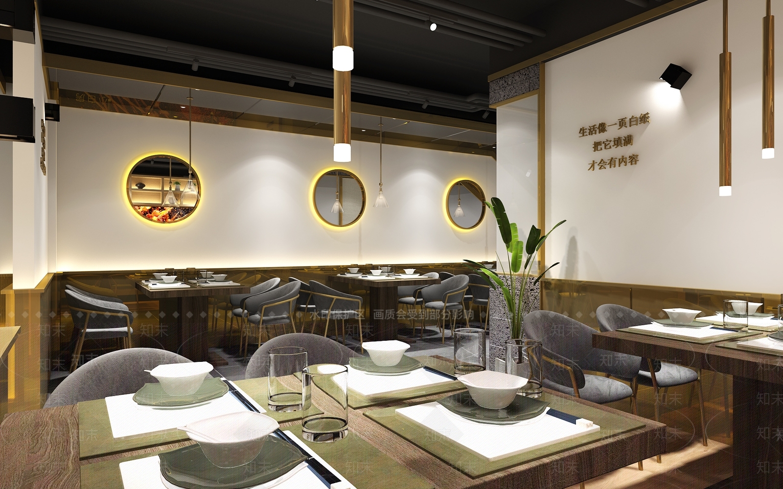 现代烧烤店3D模型下载【ID:1122844155】