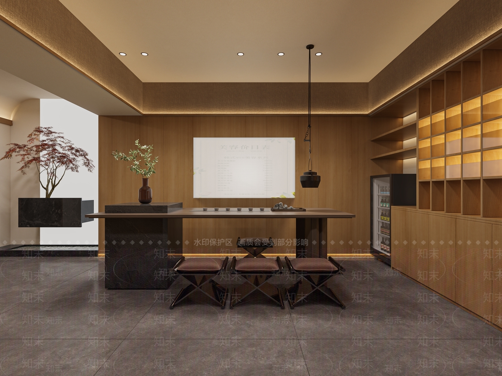 现代养生馆3D模型下载【ID:1122780432】
