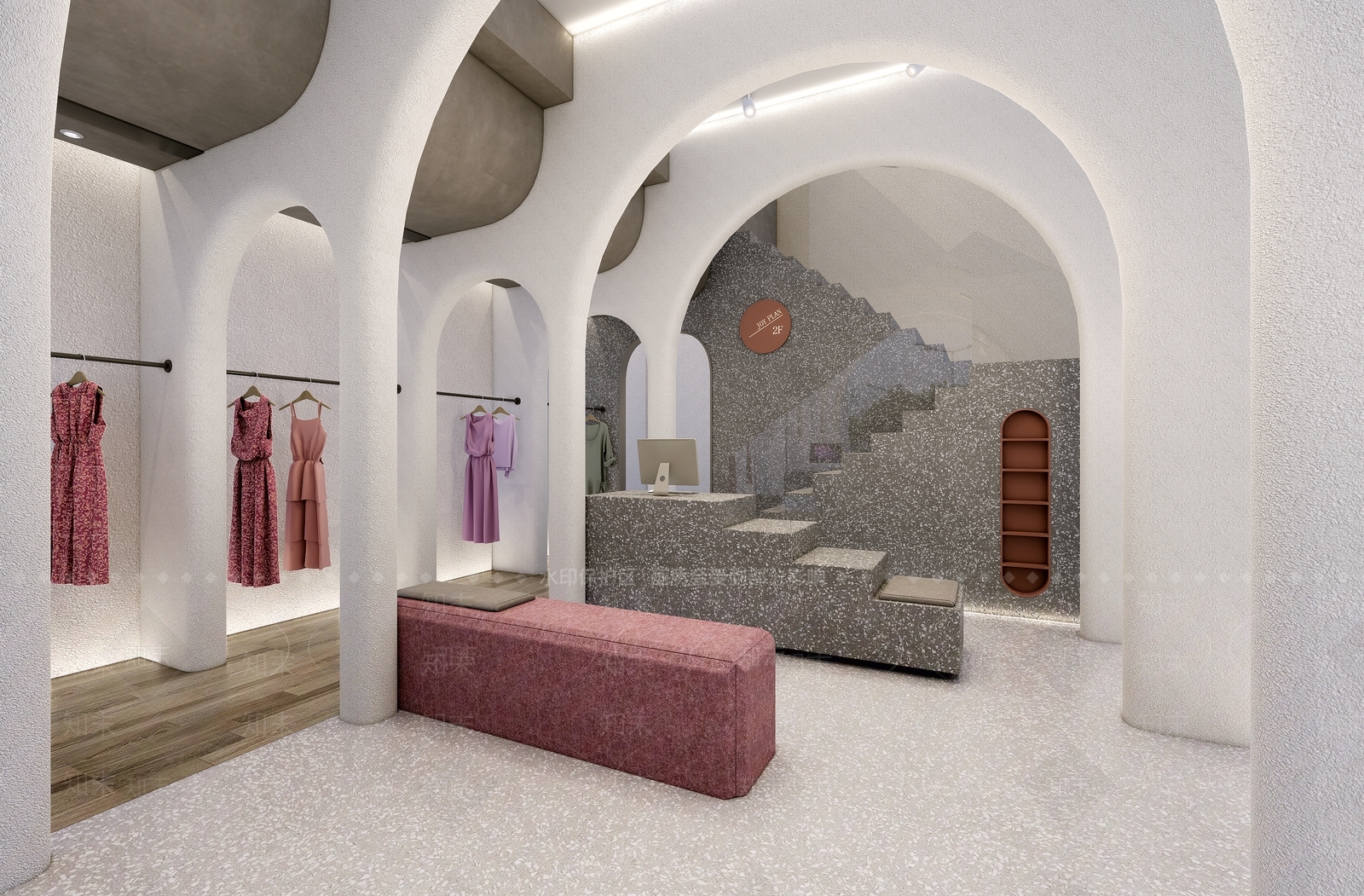 现代女装店SU模型下载【ID:1122780308】