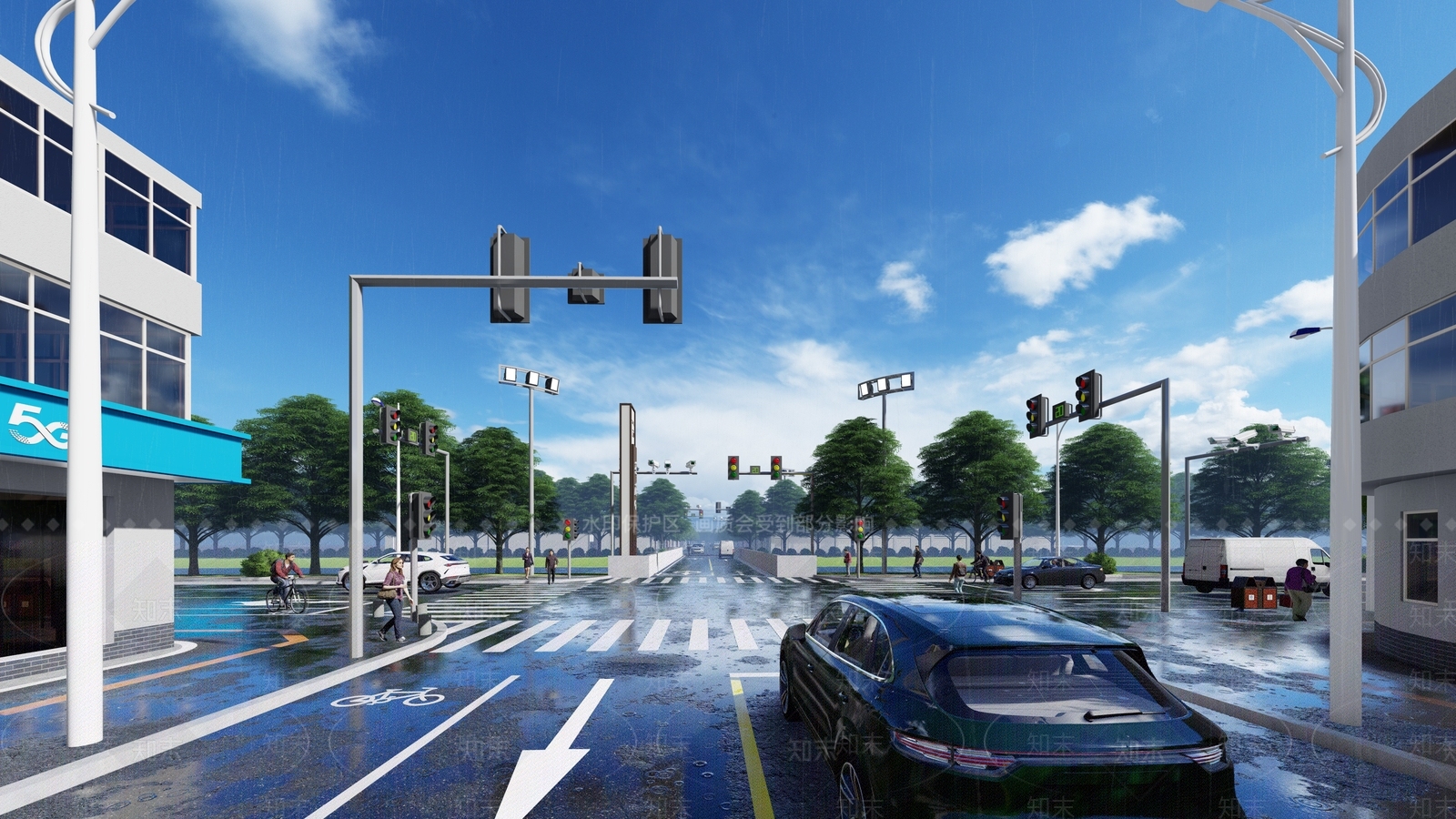 现代道路SU模型下载【ID:1122788454】