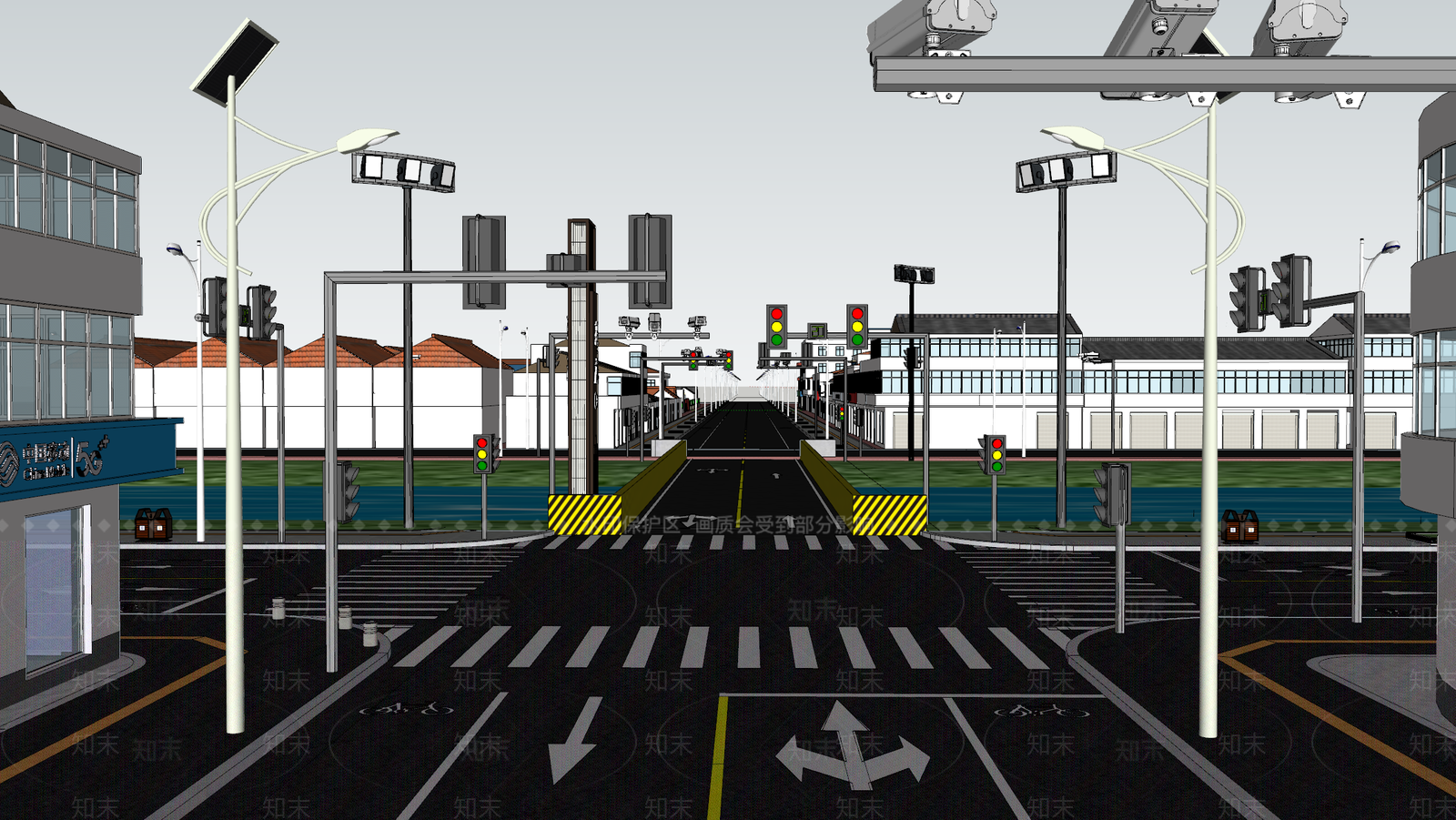 现代道路SU模型下载【ID:1122788454】