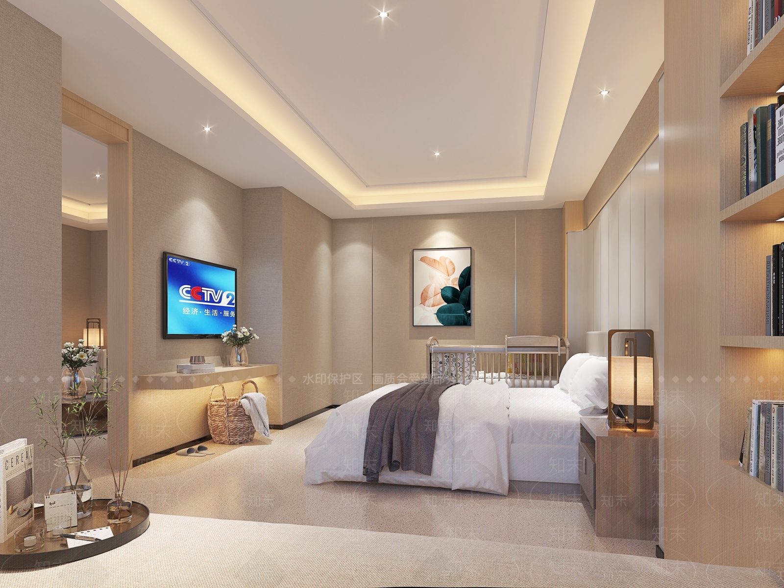 现代月子会所套房3D模型下载【ID:1122790895】