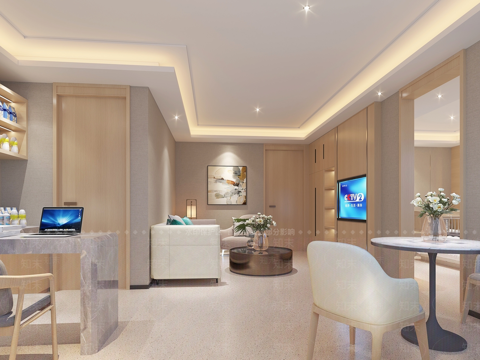 现代月子会所套房3D模型下载【ID:1122790895】