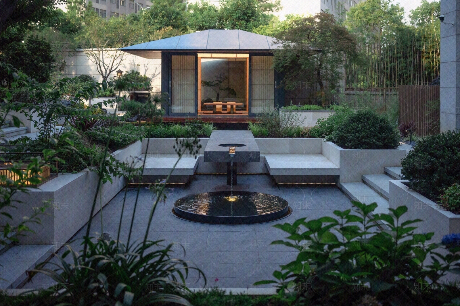 别墅庭院外景贴图贴图下载【ID:1122791712】