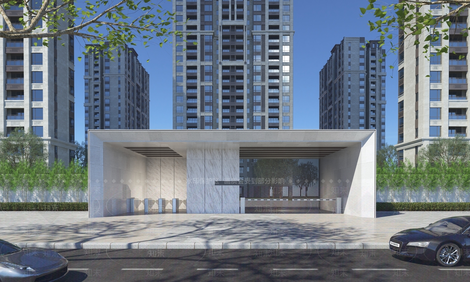 现代大门3D模型下载【ID:1122805206】