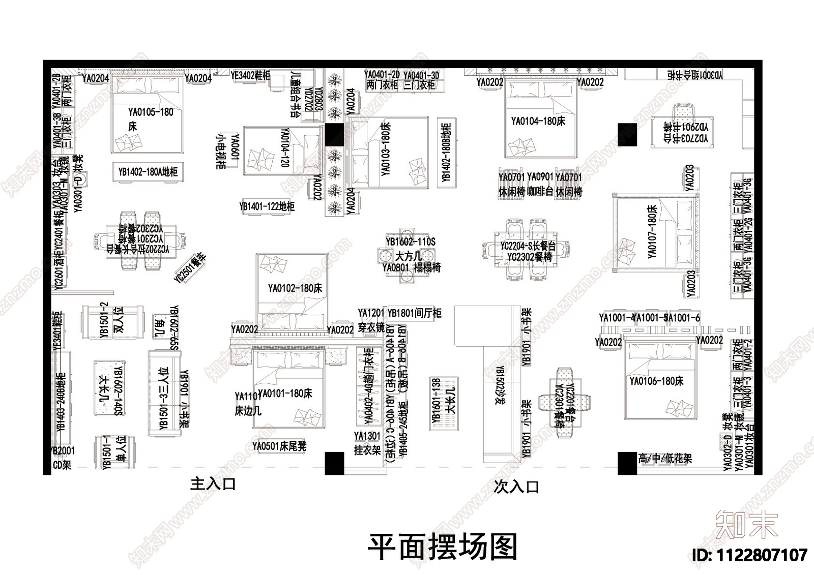 金海家具店CAD设计图cad施工图下载【ID:1122807107】