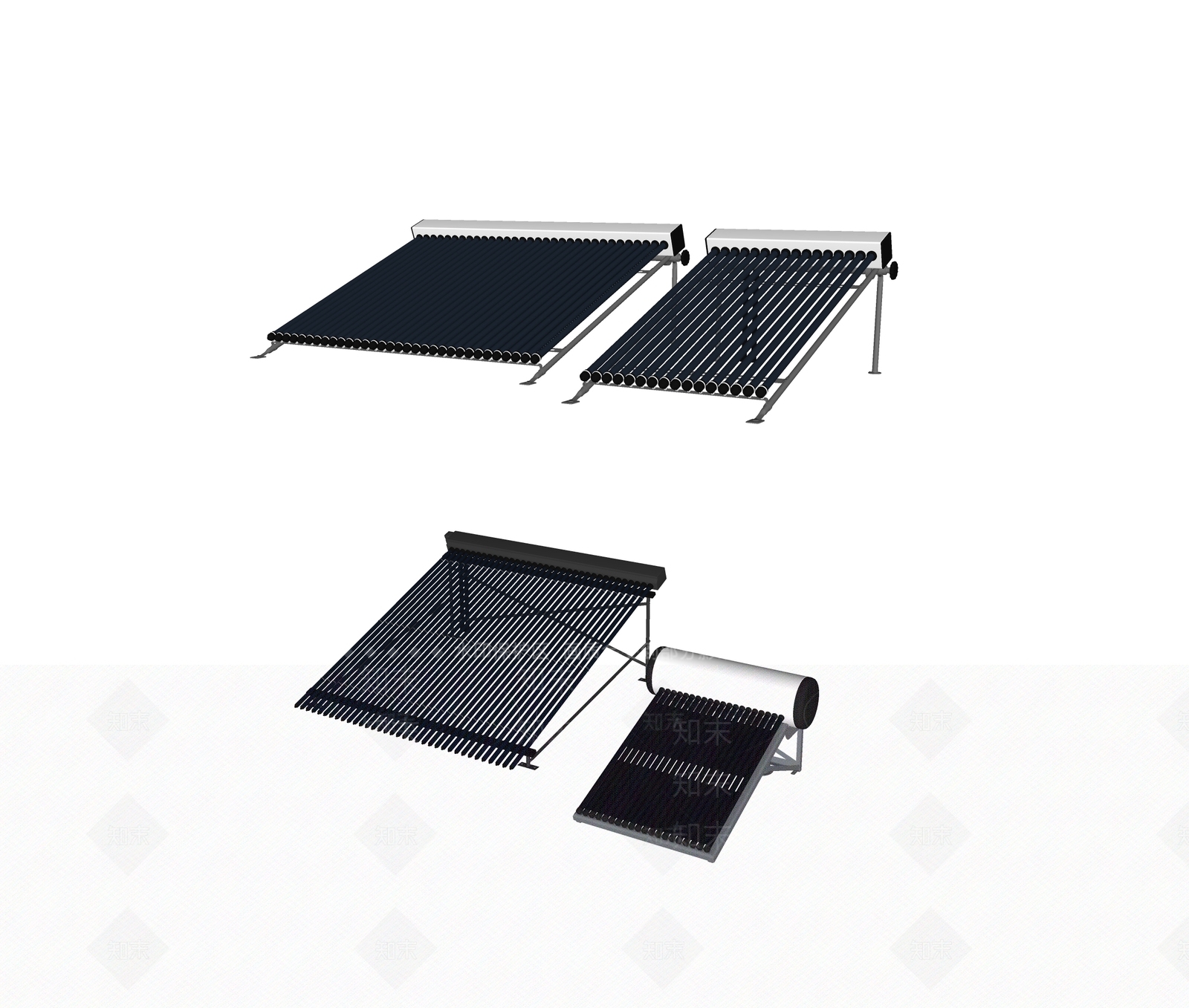 太阳能热水器SU模型下载【ID:1122825798】