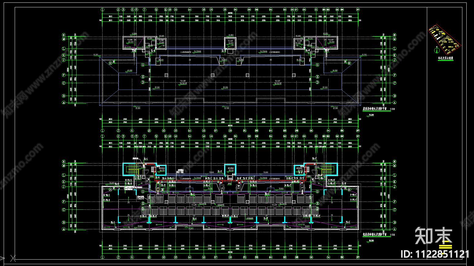 二十七层住宅楼给排水施工图cad施工图下载【ID:1122851121】