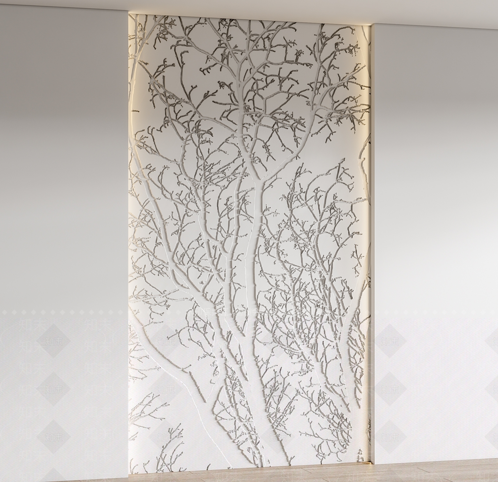 现代浮雕背景墙SU模型下载【ID:1122855074】